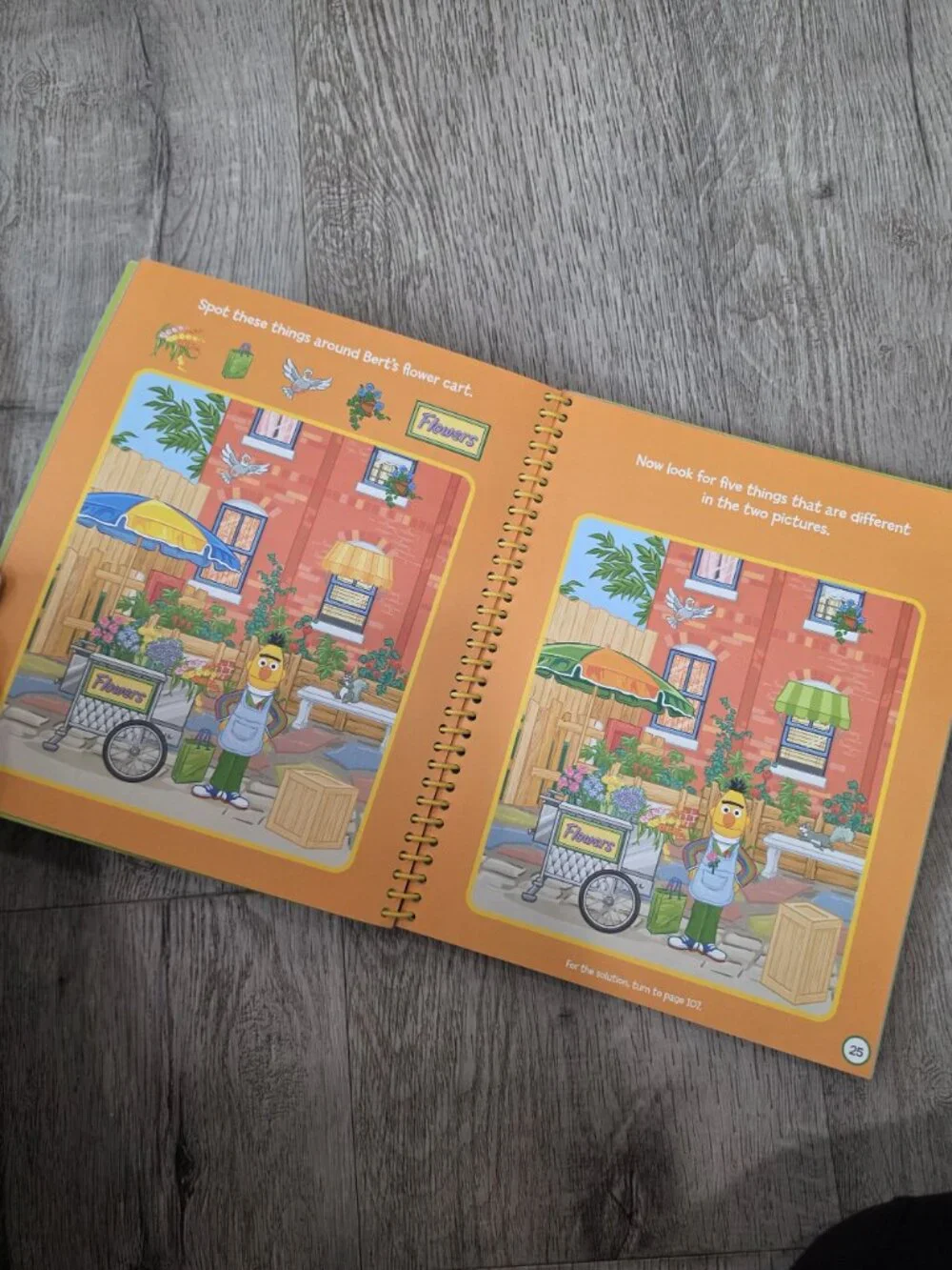 Sesame Street Look And Find Picture Puzzles Spiral Book For Ages 3+
